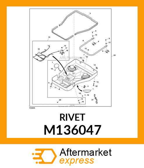 RIVET, POP MULTI M136047