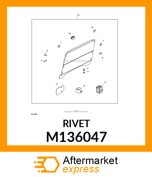 RIVET, POP MULTI M136047