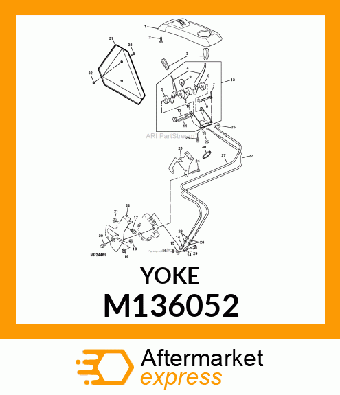 YOKE, CLEVIS, REMOTE SCV M136052