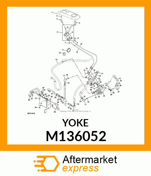 YOKE, CLEVIS, REMOTE SCV M136052