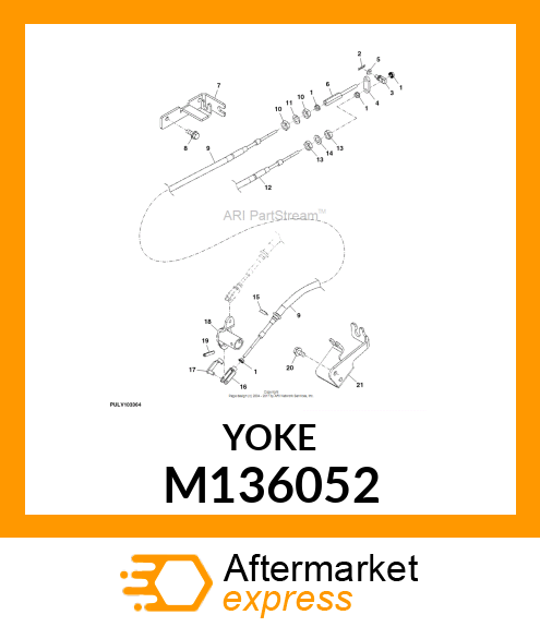 YOKE, CLEVIS, REMOTE SCV M136052