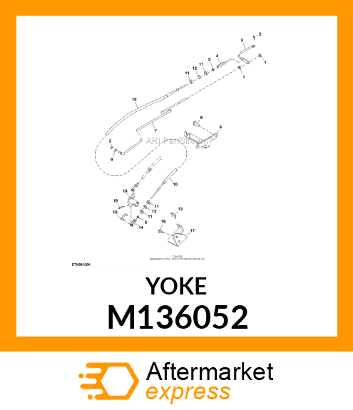 YOKE, CLEVIS, REMOTE SCV M136052