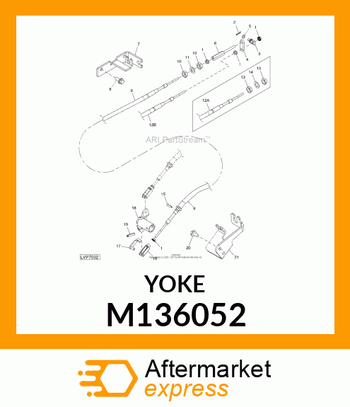 YOKE, CLEVIS, REMOTE SCV M136052