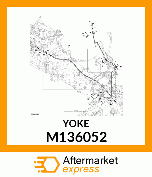 YOKE, CLEVIS, REMOTE SCV M136052