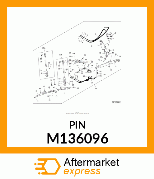 PIN FASTENER, PIN, CLEVIS M136096