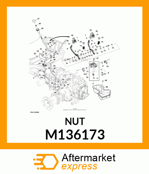 LOCKNUT, FLANGED, M4X.7 M136173