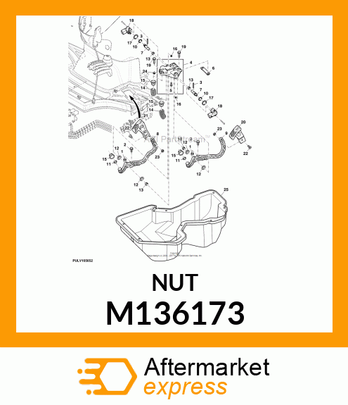 LOCKNUT, FLANGED, M4X.7 M136173