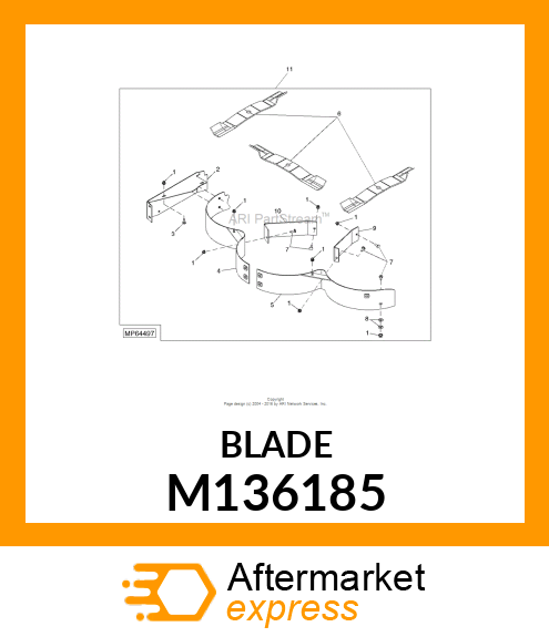 BLADE, MULCHING (48" COMMERCIAL) M136185
