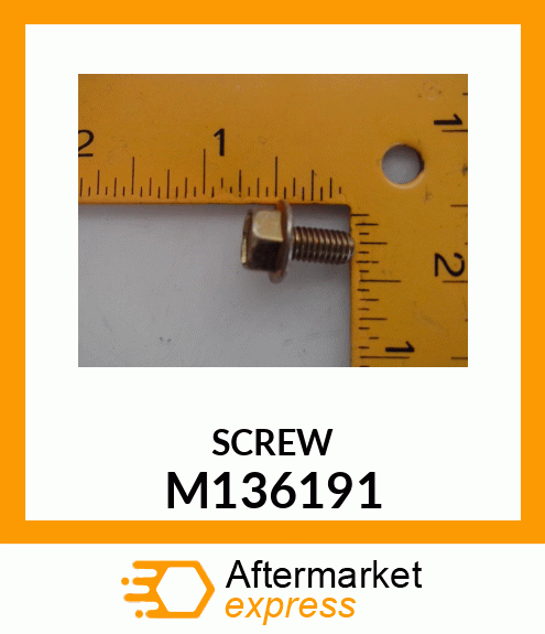 SCREW, SERRATED HX FLANGE (M6X12) M136191