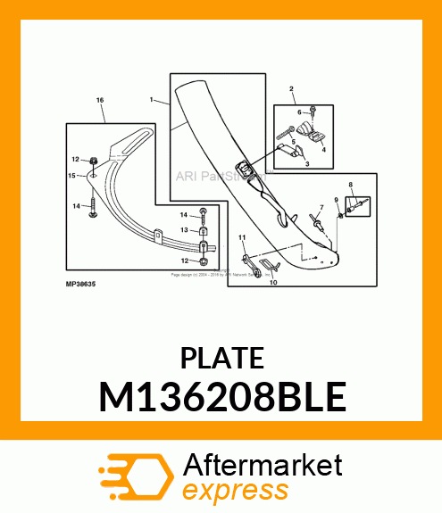 KIT, BLOWOUT 42C DECK M136208BLE