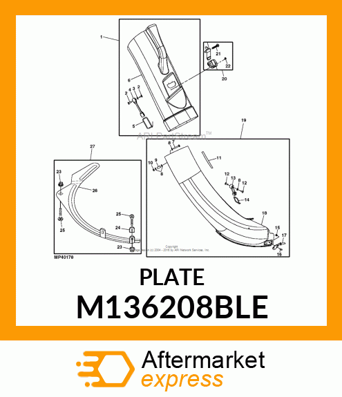 KIT, BLOWOUT 42C DECK M136208BLE