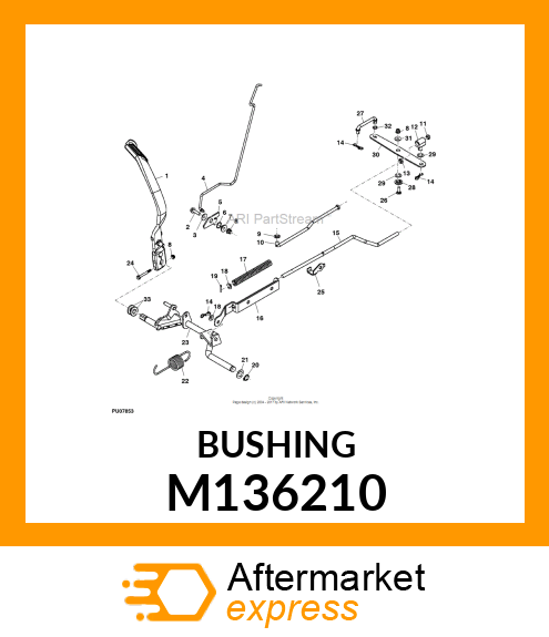 BUSHING, GAGE WHEEL ARM M136210