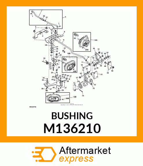 BUSHING, GAGE WHEEL ARM M136210