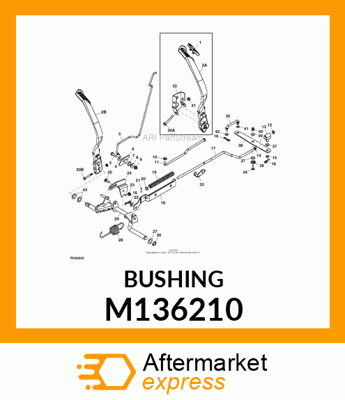 BUSHING, GAGE WHEEL ARM M136210