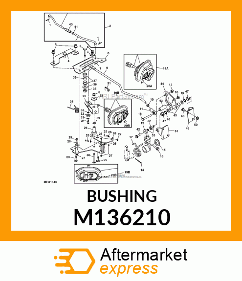 BUSHING, GAGE WHEEL ARM M136210