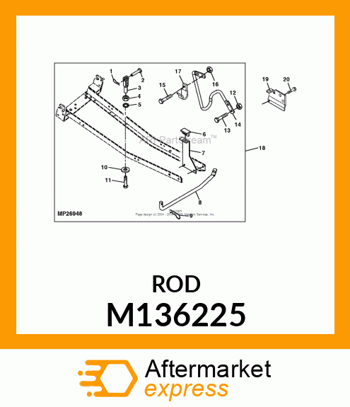 ROD, SWAY BAR M136225