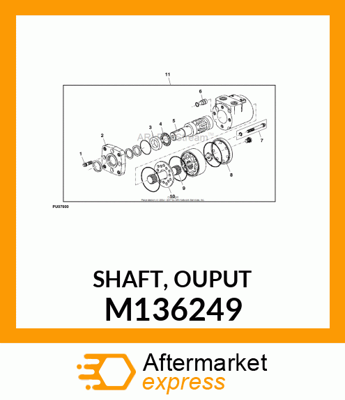 SHAFT, OUPUT M136249