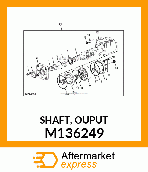 SHAFT, OUPUT M136249