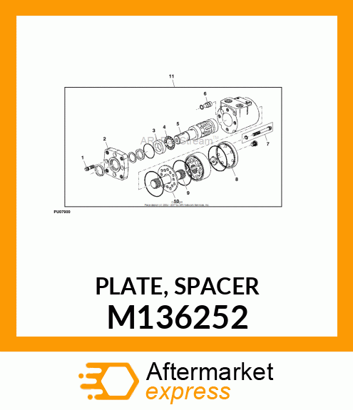 PLATE, SPACER M136252