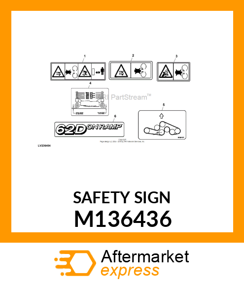 SAFETY SIGN M136436