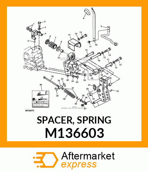 SPACER, SPRING M136603