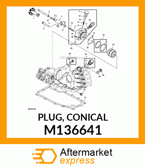 PLUG, CONICAL M136641