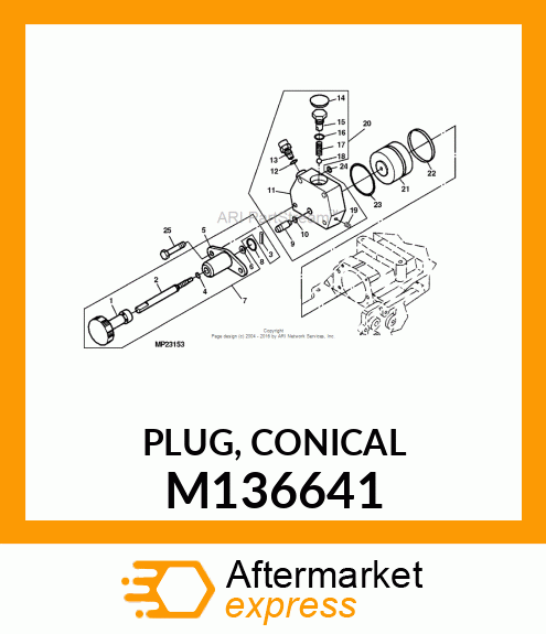 PLUG, CONICAL M136641