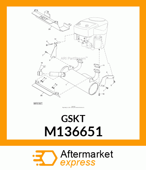 GASKET, GASKET, MUFFLER M136651