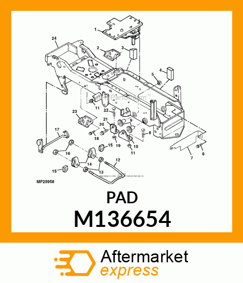 SEAL FOAM SPACER M136654