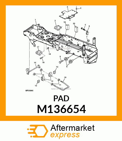 SEAL FOAM SPACER M136654