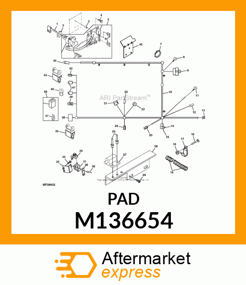 SEAL FOAM SPACER M136654