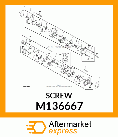 SCREW M136667