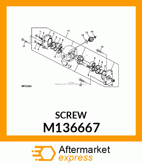 SCREW M136667