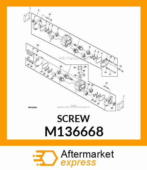 SCREW M136668