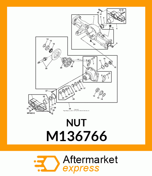 NUT, PINION M136766