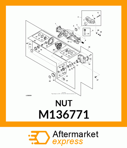 NUT, NUT, PINION M136771