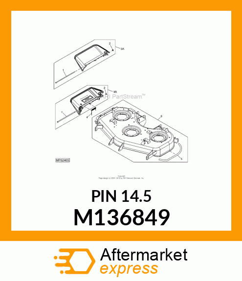 PIN FASTENER, PIN FASTENER DISCHARG M136849