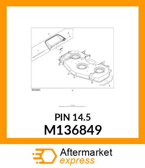 PIN FASTENER, PIN FASTENER DISCHARG M136849