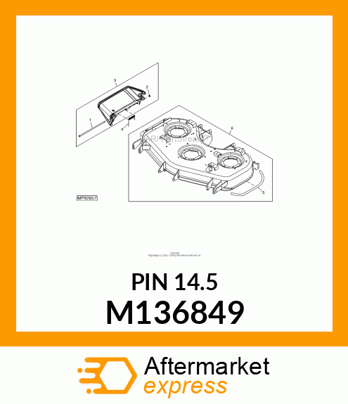 PIN FASTENER, PIN FASTENER DISCHARG M136849