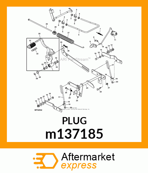 EXTENSION SPRING, SPRING, LIFT ASSI m137185