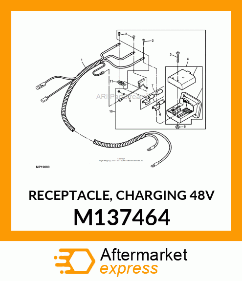 RECEPTACLE, CHARGING 48V M137464