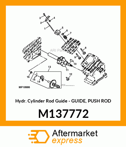 Hydr Cylinder Rod Guide M137772