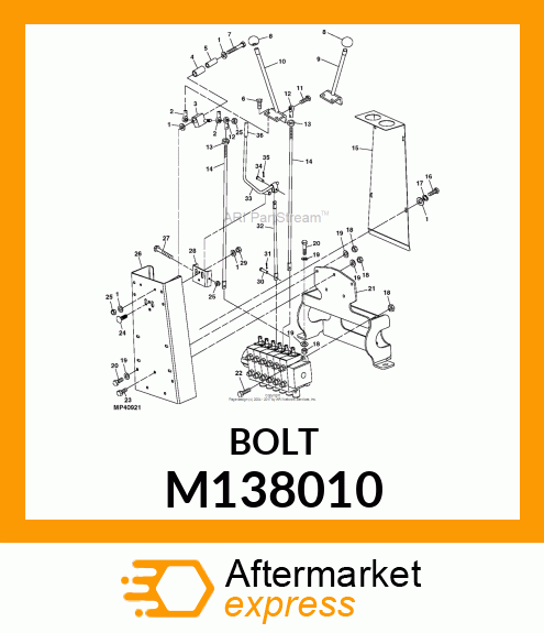 BOLT, HEX SAE5 ZP NF 31 X 88 M138010