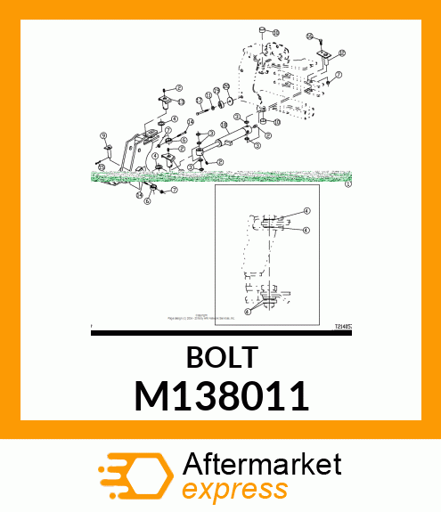 BOLT, HEX SAE5 ZP NF 31 X 112 M138011