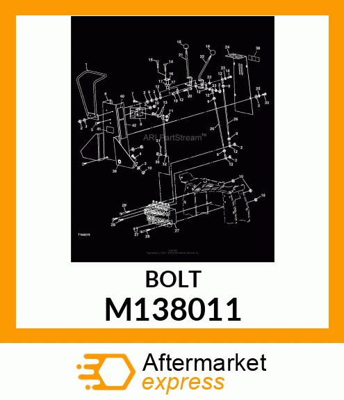 BOLT, HEX SAE5 ZP NF 31 X 112 M138011