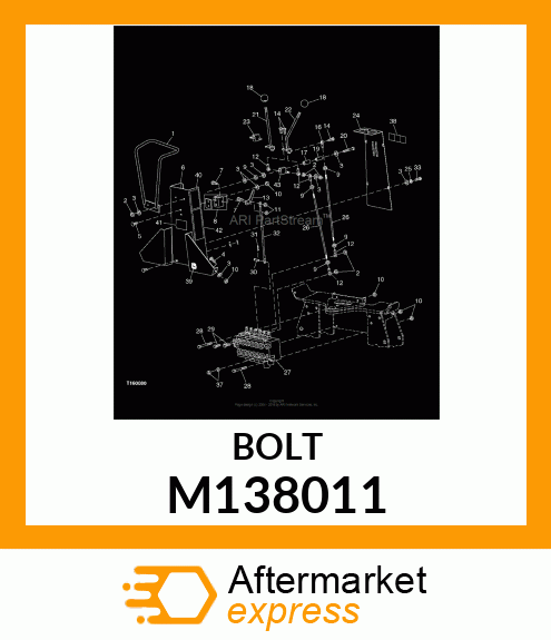 BOLT, HEX SAE5 ZP NF 31 X 112 M138011