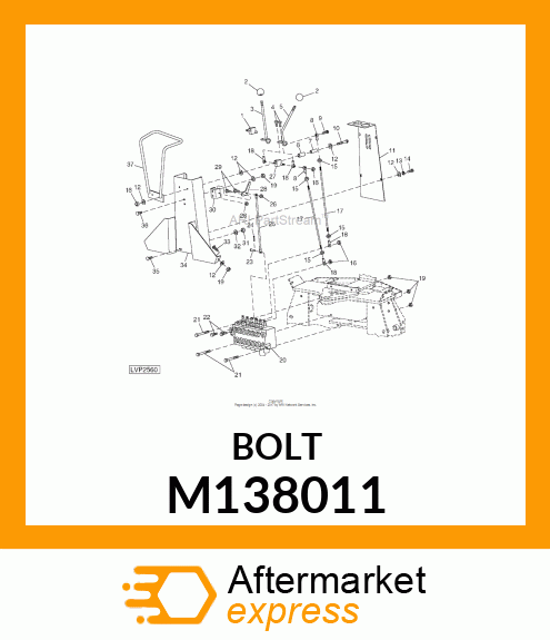 BOLT, HEX SAE5 ZP NF 31 X 112 M138011