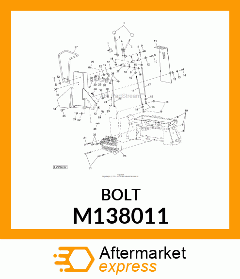 BOLT, HEX SAE5 ZP NF 31 X 112 M138011