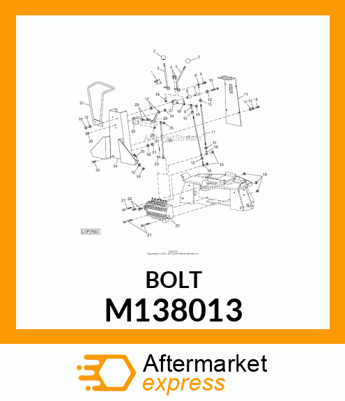 BOLT, HEX SAE5 ZP 31 X 225 M138013