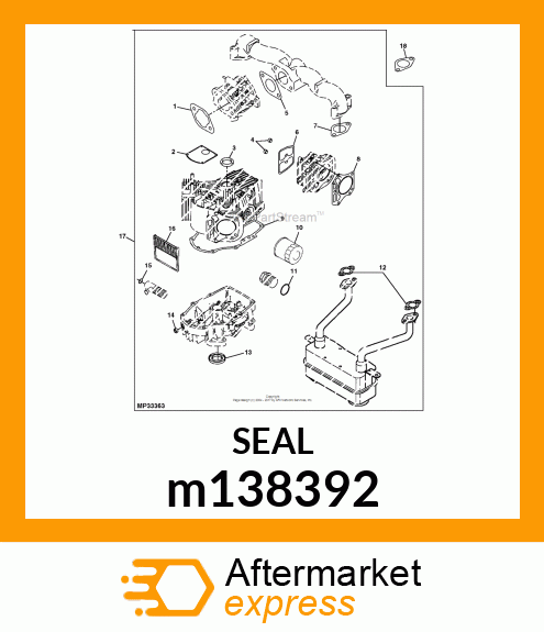 SEAL, OIL, SD 35X48X8 R HS m138392